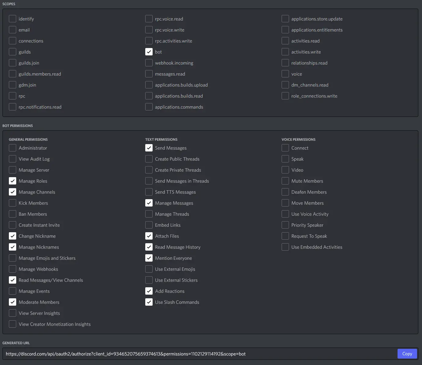 Bot Permissions