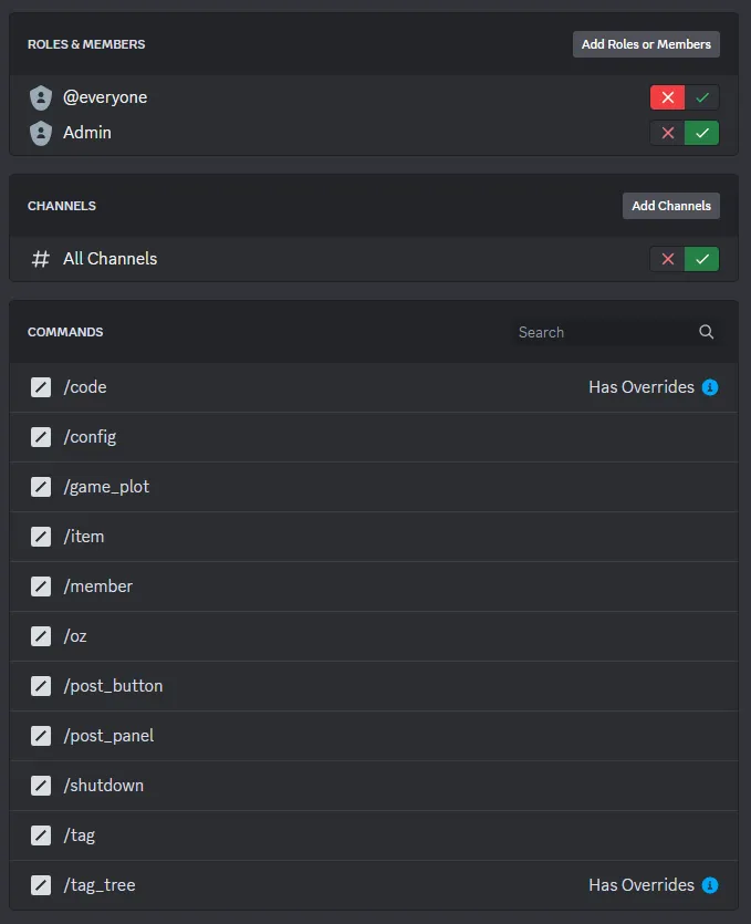 Discord Permissions Example